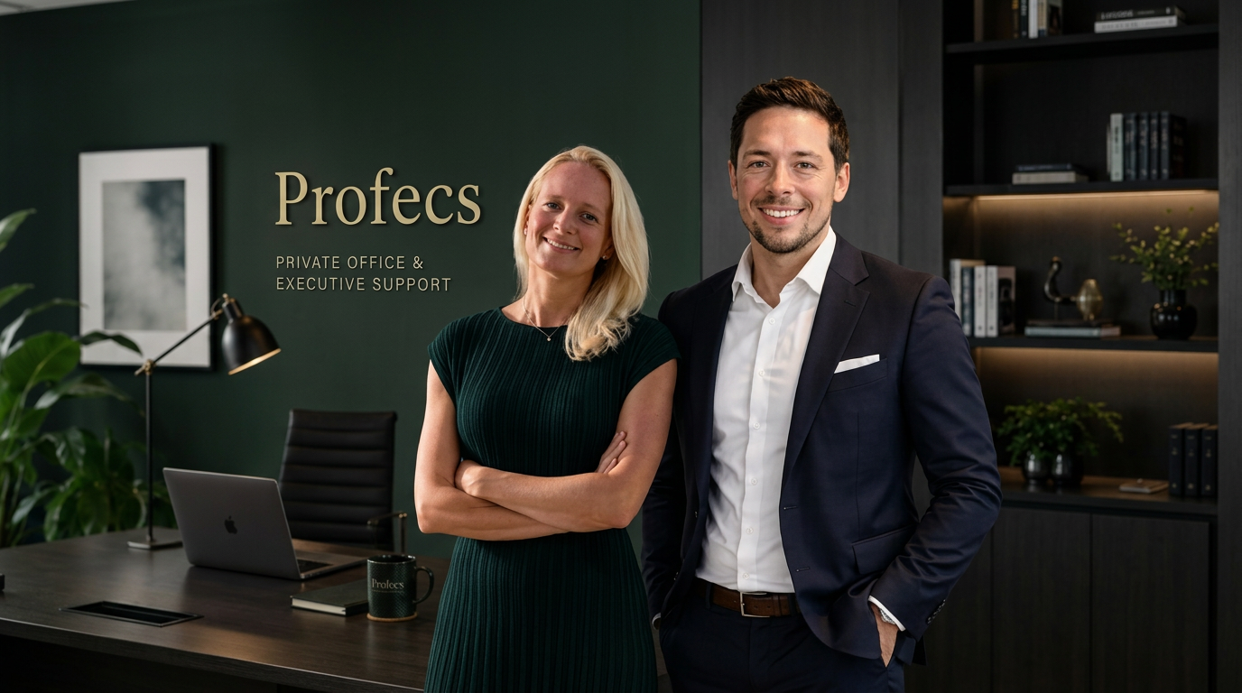 Dorothe Kempka und Dennis Völkel im Profecs Office